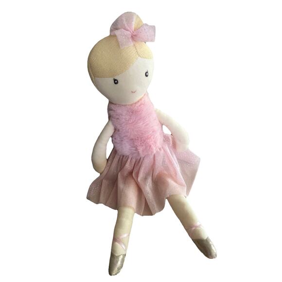 Bearington Ballerina Tutu 16.5” Girl Plush Stuffed Animals Pink Sparkle - Picture 1 of 4
